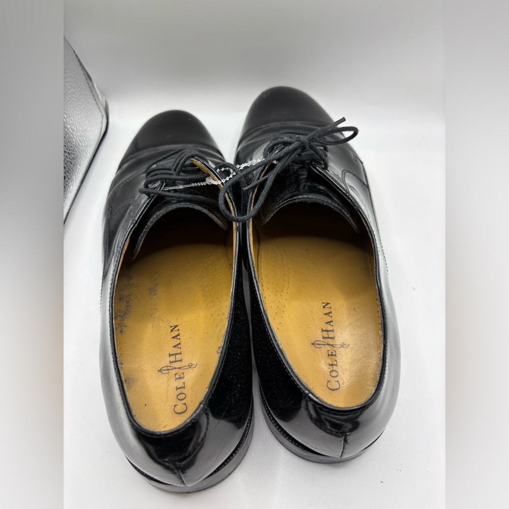 Cole Haan Men’s Black Leather Cap Toe Oxford Dress Shoes Size 13 D - Picture 5 of 9